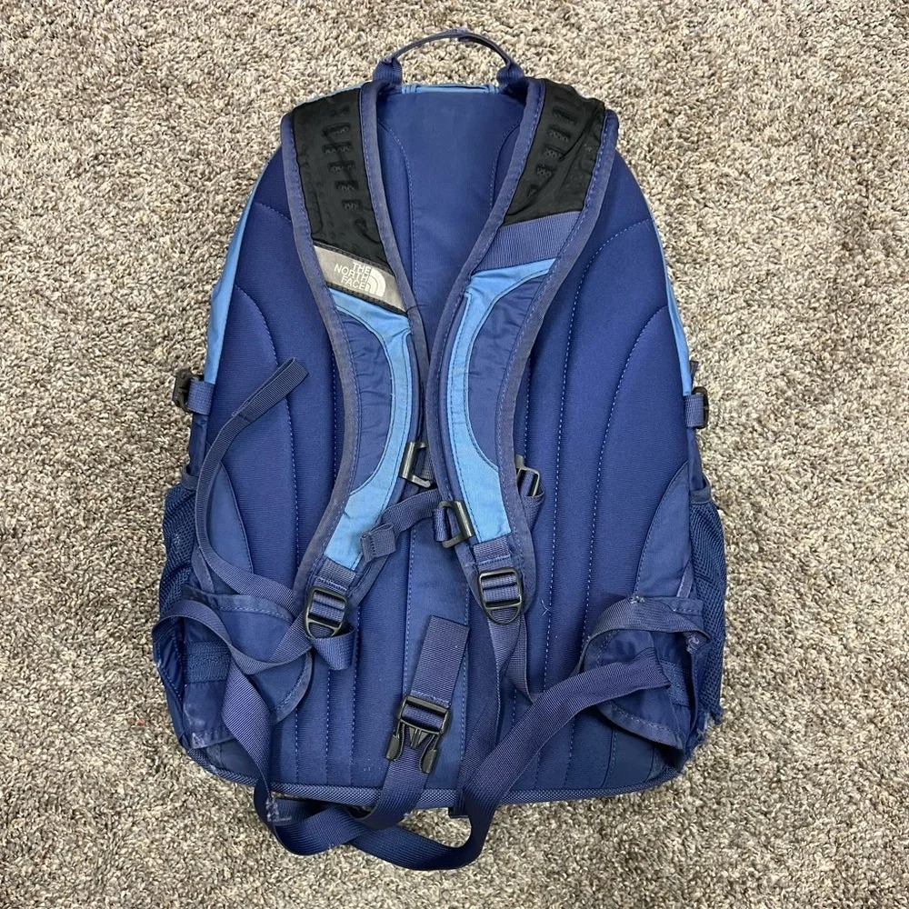 The north‎ face backpack womens blue recon hiking bag outdoor